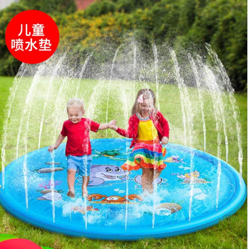 Water Spray Mat Children's Water Toy Summer Outdoor Spray Pool Lawn Game Fountain Mat Sprinkler Mat Swimming Ring