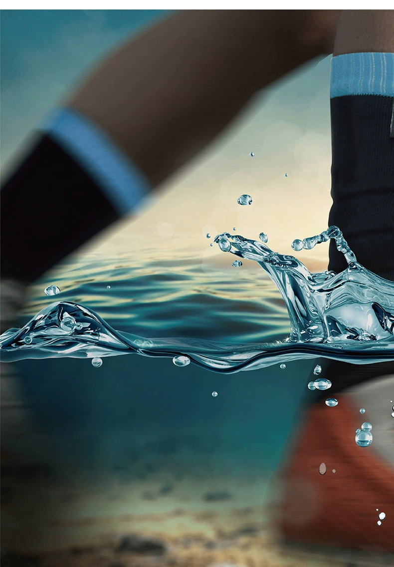 Заводские изготовленные на заказ трансграничные водонепроницаемые носки Amazon, дышащие, впитывающие пот, лыжные уличные ветрозащитные теплые спортивные носки