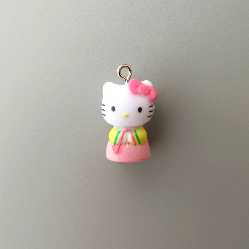 Hello Kitty, маленькая мини-фигура, подвеска, handmade