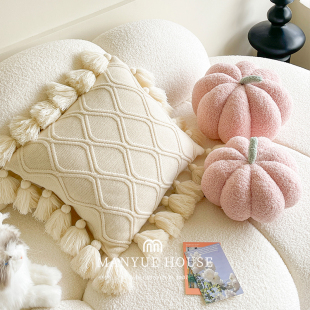 Manyue home is very good rua pumpkin pillow living room sofa cute cushion bedroom waist pillow pillowcase with core