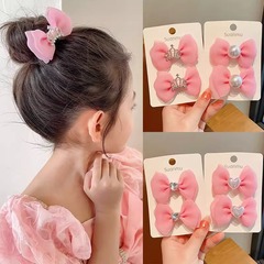 Butterfly bow hair clip for children, 2023 new style, hair tie, does not hurt hair, for girls and babies, hair ribbon, rubber band hair accessory