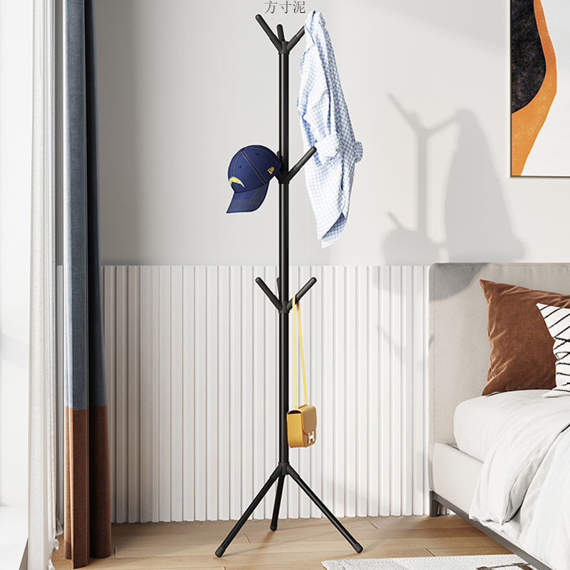 Bedroom Dormitory Floor-Standing Coat Rack Simple European Style Vertical Clothes Rack Iron Rack Storage Clothes Bag Rack Wholesale