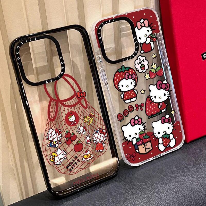 New Coco Co-Branded Shopping Bag Apple Kitty Cat Iphone16Pro Phone Case Apple 15/14 Magnetic Attraction