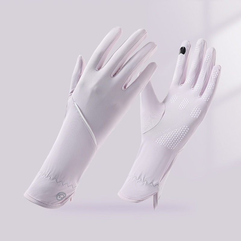 Guantes de protección solar de verano para mujeres anti-UV anti-deslizante delgado hielo al aire libre guantes de protección solar de hilo original image 20