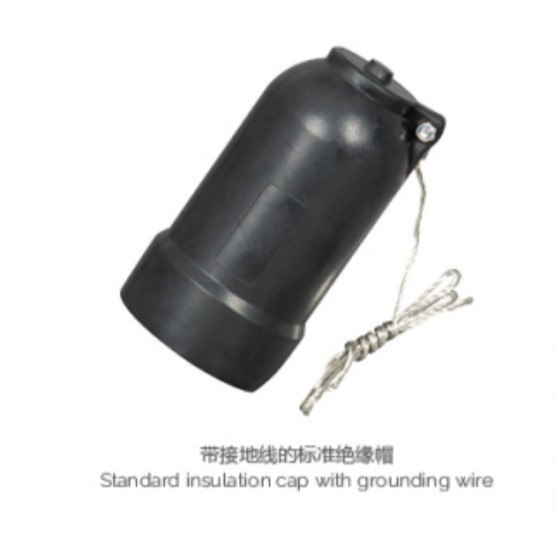 供应电缆分支箱欧式绝缘帽SR-JYM-630带接地线的绝缘帽绝缘封套帽