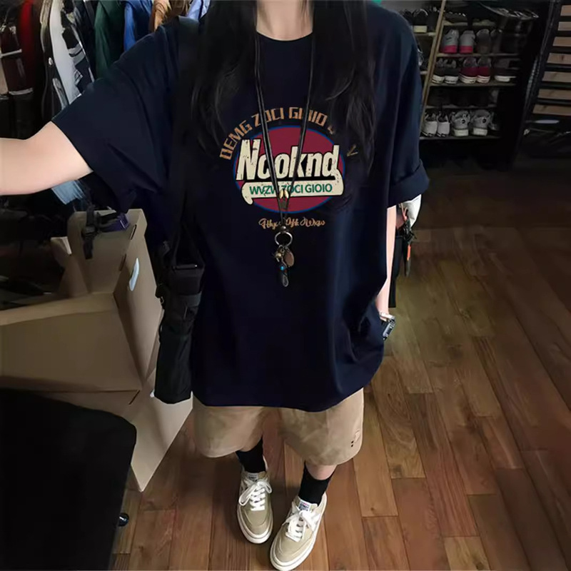 Fat mm Pure Cotton Right Shoulder Large Size Short-sleeved T-shirt Women's Summer Design Niche Korean Style American Loose Half-sleeved Top Fat mm Pure Cotton Right Shoulder Large Size Short-sleeved T-shirt Women's Summer Design Niche Korean Style American Loose Half-sleeved Top