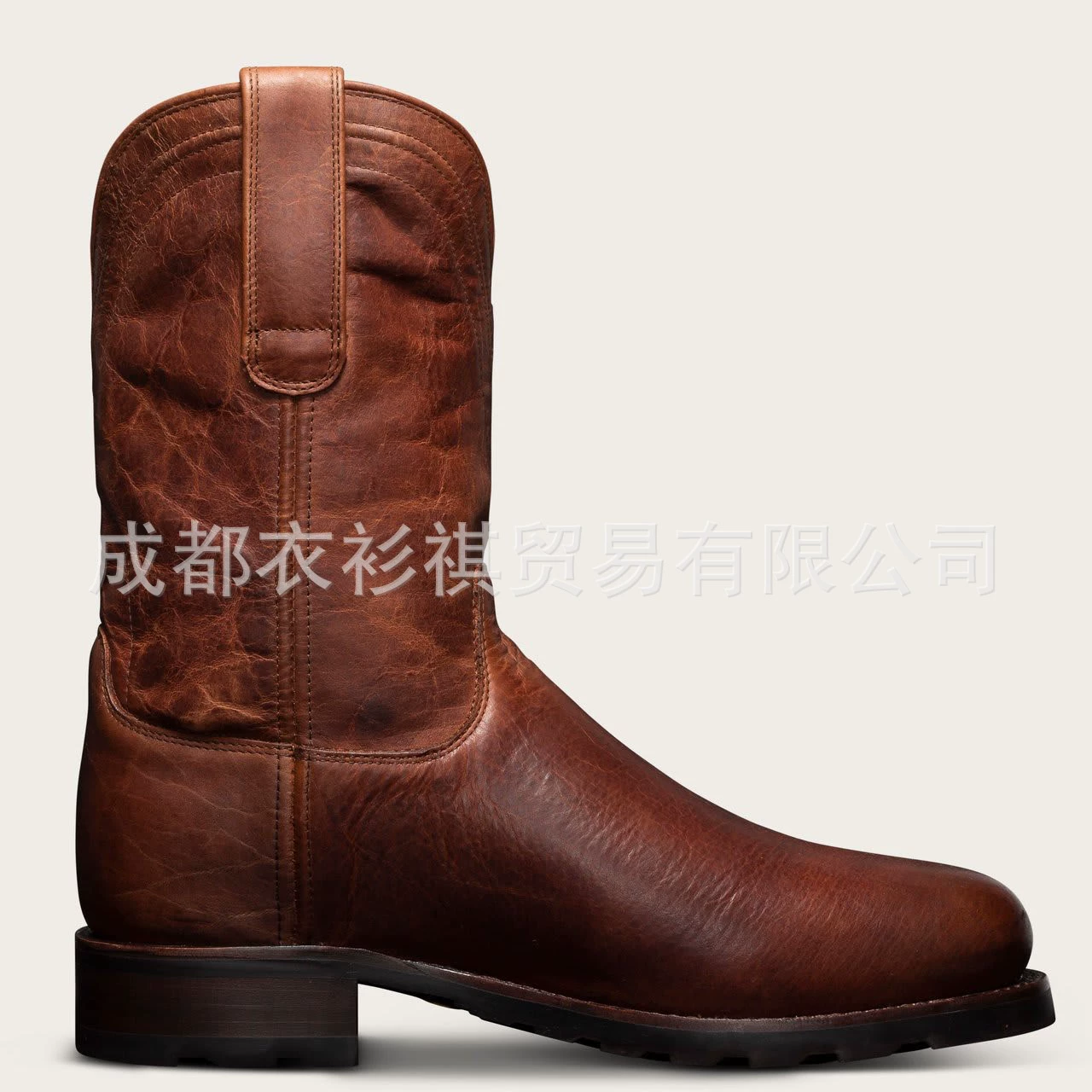 Внешняя торговля, Новые осенне-зимние однотонные мужские ботинки с круглым носком и низким каблуком, мужские короткие сапоги среднего размера 38-48