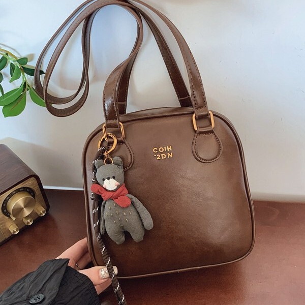 Autumn and Winter New Casual Fashion European Bag Small Square Bag Women's Autumn and Winter Vintage Simple High-end Portable Shoulder Bag Autumn and Winter New Casual Fashion European Bag Small Square Bag Women's Autumn and Winter Vintage Simple High-end Portable Shoulder Bag