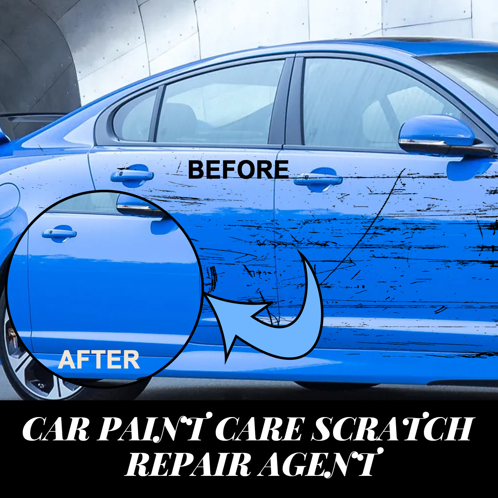 Rayhong Car Paint Care Scratch Repair Agent Removes Car Paint Scratches, Renovates, Protects Scratches, Decontaminates, Polishes and Polishes