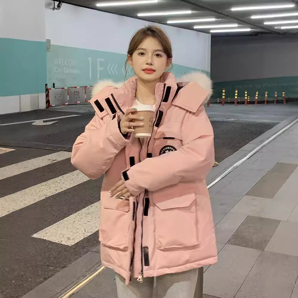 2024 invierno nuevo estilo coreano de algodón de cuello grande chaqueta de algodón de estudiantes suelta chaqueta de algodón largo chaqueta de pan image 3