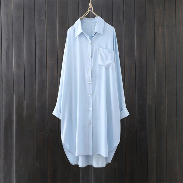 long solid shirt