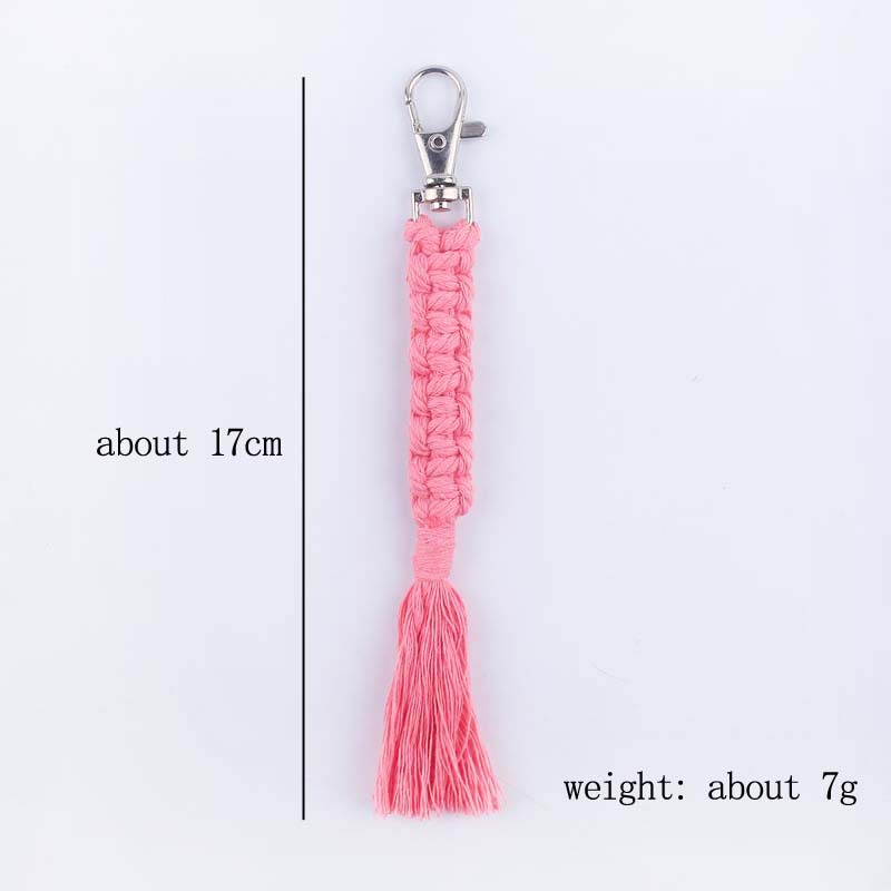 Simple Style Korean Style Solid Color Cotton Unisex Bag Pendant Keychain display picture 4