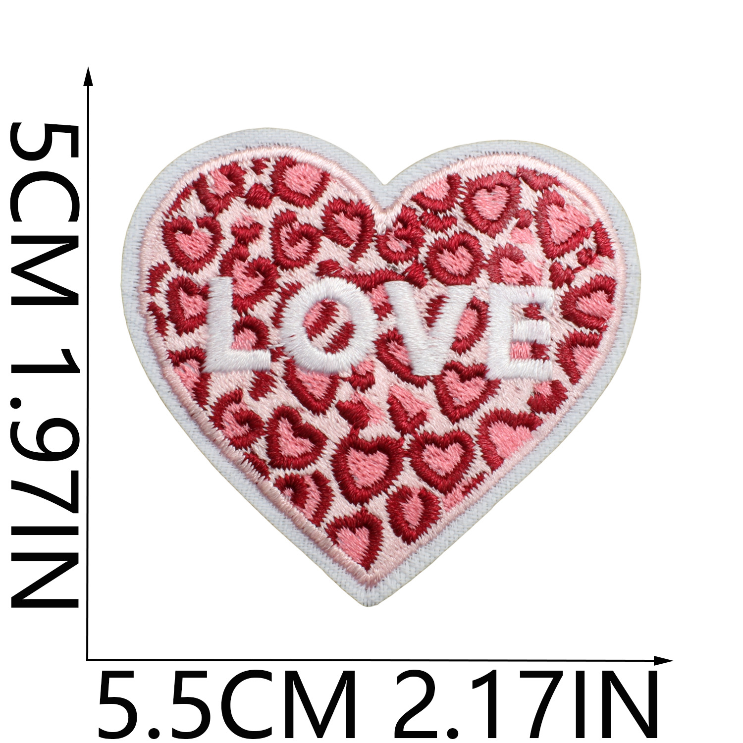 3g Weight Clothing Sticker Patches Classification 1 Piece Quantity Dacron thread Material Valentine'S Day Festival Heart Shape Pattern Casual, Elegant, Simple Style Style Embroidery Craft 1 Piece Casual Elegant Simple Style Heart Shape Dacron Thread Clothing Sticker Patches 6
