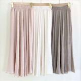 Однотонная атмосферная танцующая длинная юбка, из хлопка и льна, эластичная талия