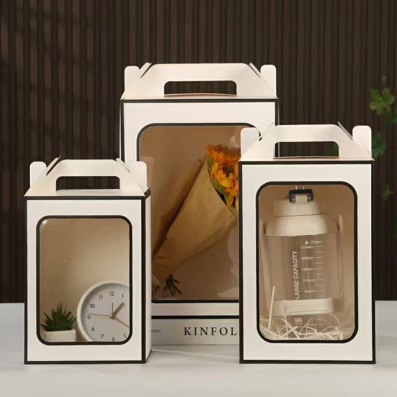 흰색 배경에 검정색 프레임; 25*18*13; 흰색 카드