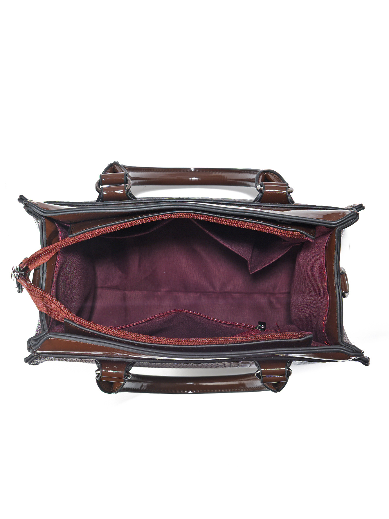 Women's Crocodile Pattern Handbag Three Piece Set Shoulder Bag_voghion.com