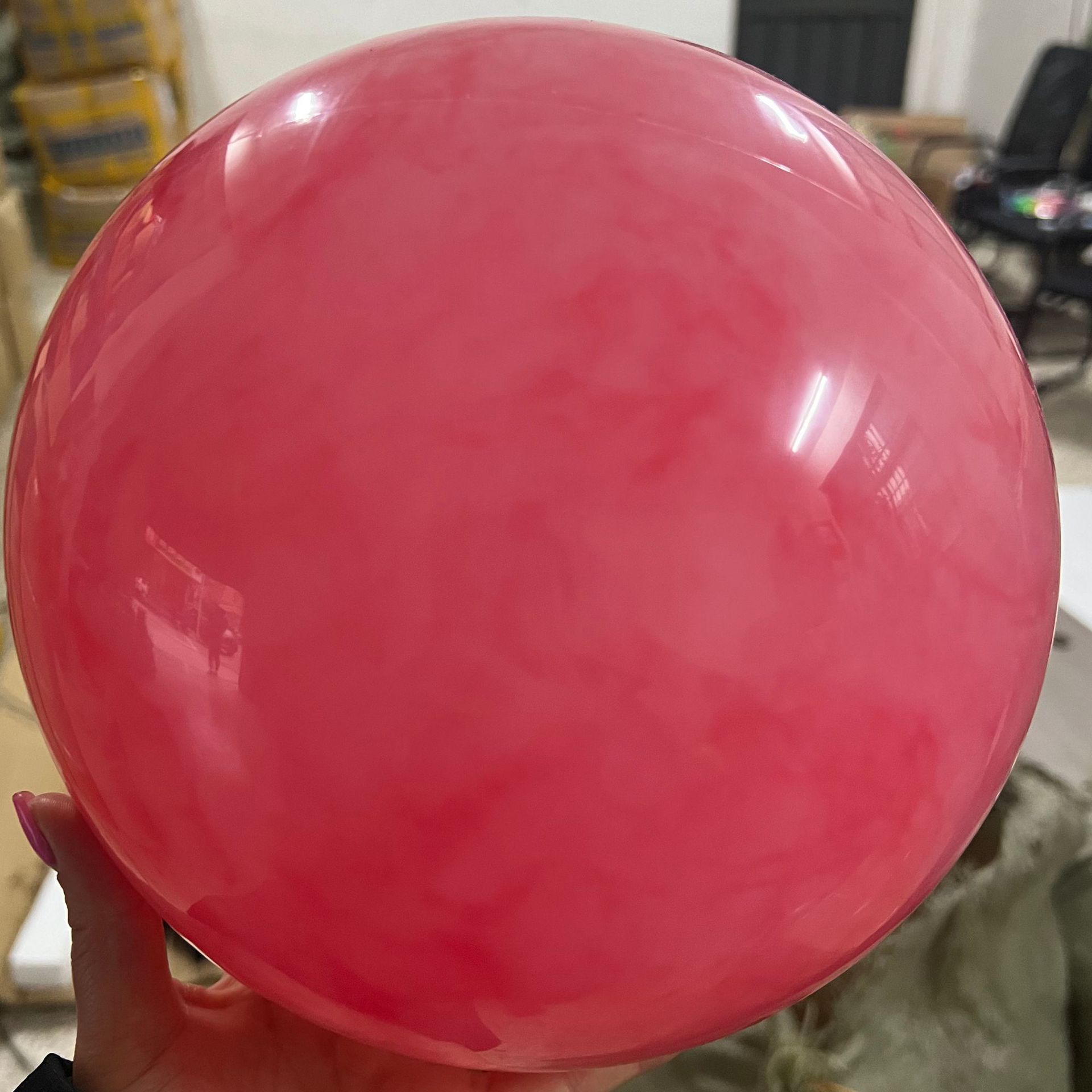 Balón de nube de mármol transfronterizo 20CM espeso juguetes de PVC para niños raqueta bola de entrenamiento de yoga para adultos