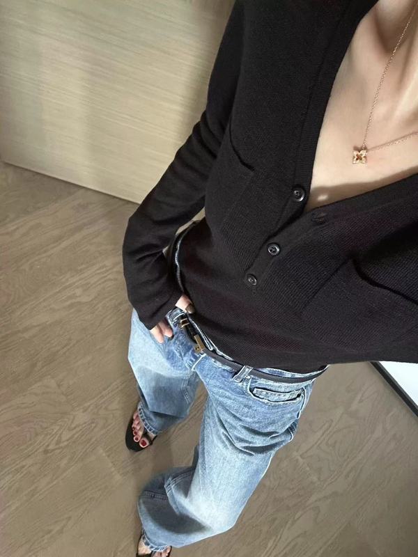 法式高级感针织打底衫女设计感早秋季韩系穿搭chic小众老钱风上衣|undefined