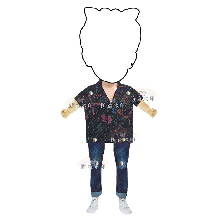 패턴 블랙 셔츠