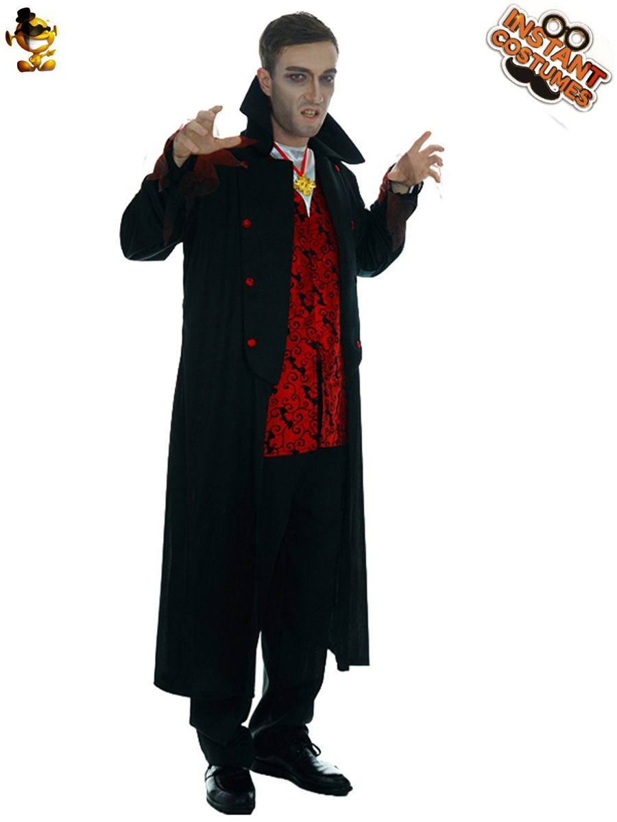 Halloween hombres adultos horror vampiro fiesta traje fantasma Festival grandes hombres vampiro traje de Halloween