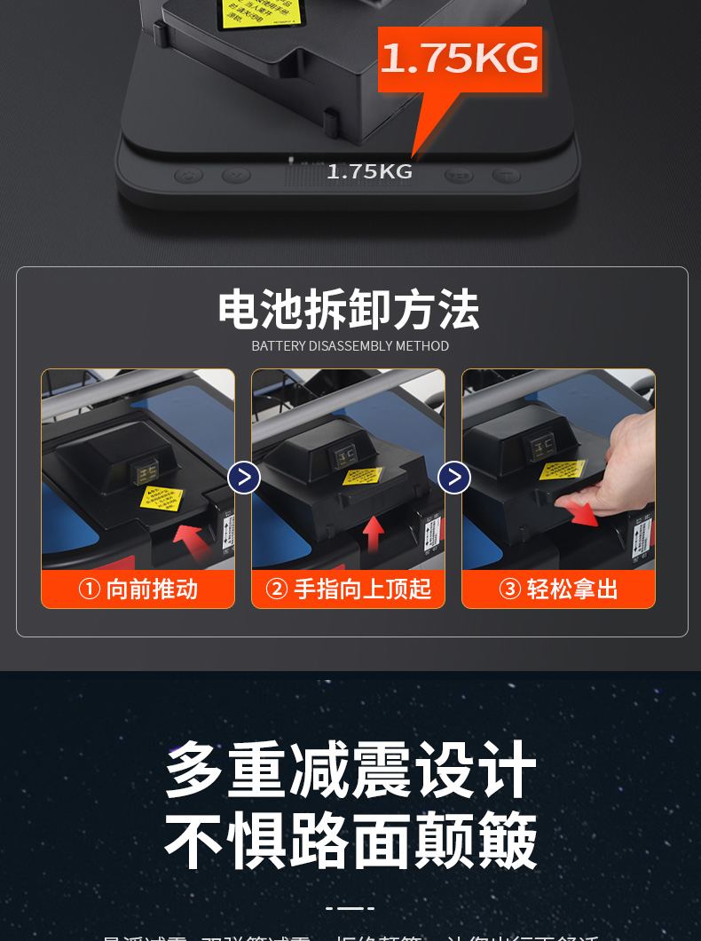 Jiankangshun Elderly Sedder Lightweight Folding Elderly Car Four-wheel Electric Vehicle Intelligent Moped Travel on the Plane