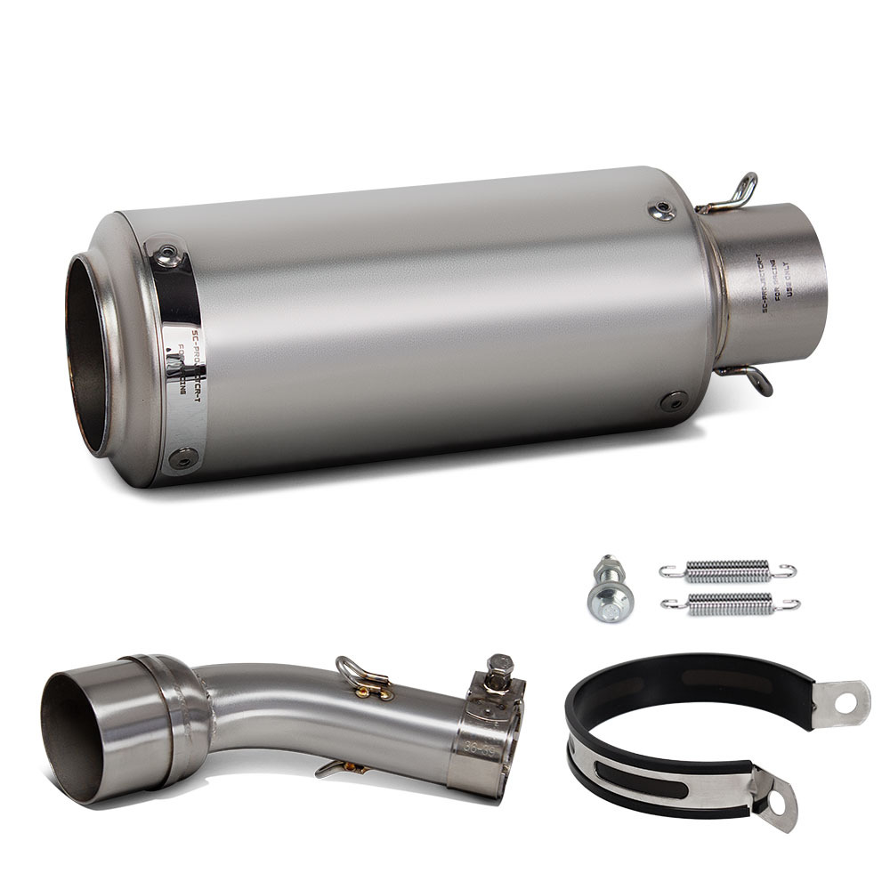 Suitable for Motorcycle Modified Exhaust Pipe R3 Stainless Steel Middle Section Sc Scorpion Barrel Tail Section 15-24 Years