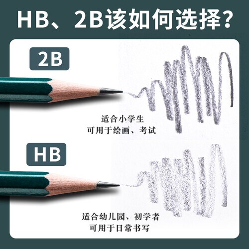 Deli 2b pencil wholesale primary school student exam special hb children's hexagonal pole sketch pencil stationery supplies primary school