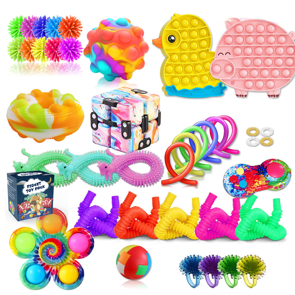 Caja ciega de Navidad transfronteriza Regalo de fiesta para niños Descompresión DIY Desgarrado Calendario de cuenta regresiva Caja ciega Juguetes navideños