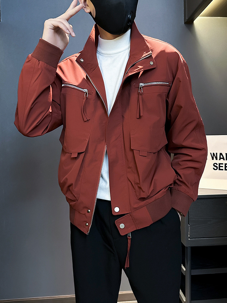 High end work spring and trendy casual ruffian handsome jacket, new 2024 men's autumn jacket_voghion.com