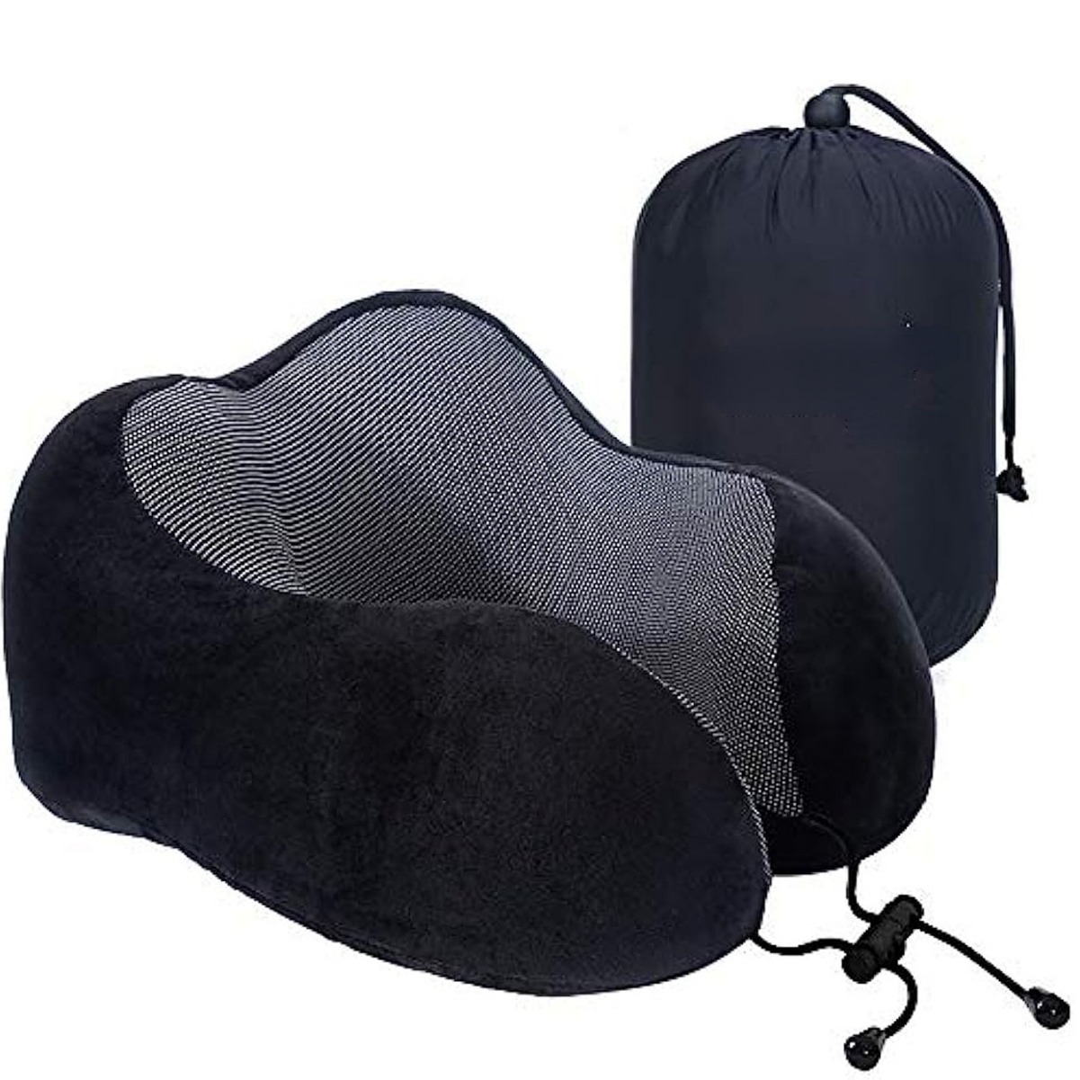 旅行枕飞机枕旅行u形枕脖枕坐车午睡枕靠枕记忆棉磁布枕护颈