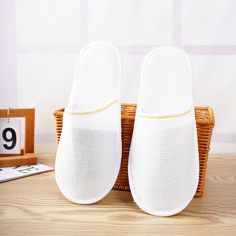Pantuflas Desechables de Lino Antideslizante para Hotel y Spa