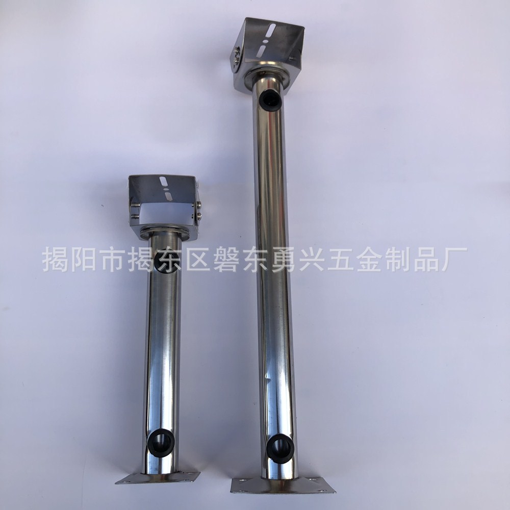 监控鸭嘴支架/一体化不锈钢鸭嘴抱柱支架 抱箍立杆不锈钢壁装