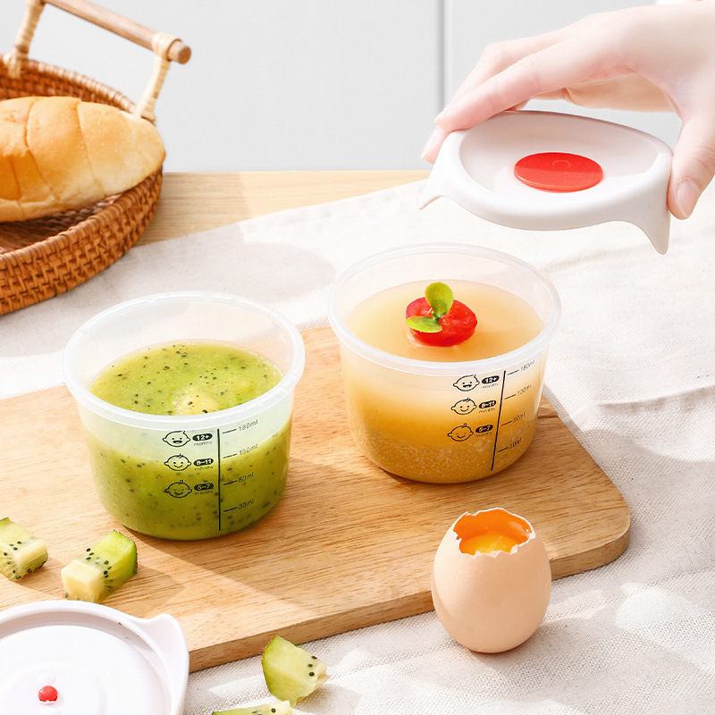 Portable baby food supplement box fresh-keeping storage steamer Egg Bowl household quantitative full set baby food supplement Bowl