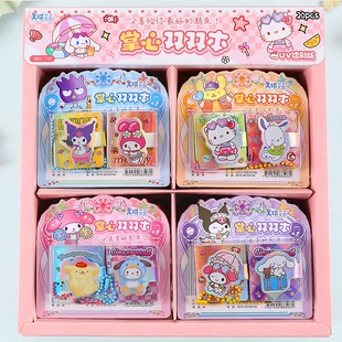 Mini sharing pocket notebook (Sanolou) — portable cartoon covers, assorted themed designs