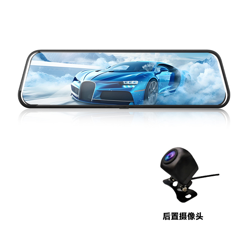 4KストリーミングバックミラーCarPlay Androidオートデュアル録画反転画像スマートナビゲーションドライブレコーダー