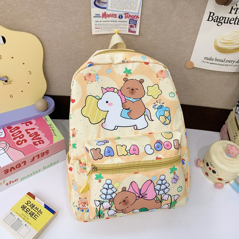Mochila escolar para niños 3-8 años de edad, jardín de infantes, mochila escolar para bebés, impresión de dibujos animados, niños y niñas, todo fósforo, reducción de la carga, espalda de viaje