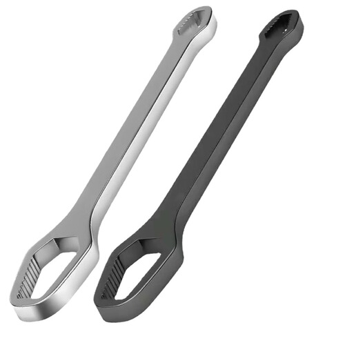 Factory wholesale universal hex wrench double head self-locking open adjustable safety wrench 8-24mm two ends multi-function