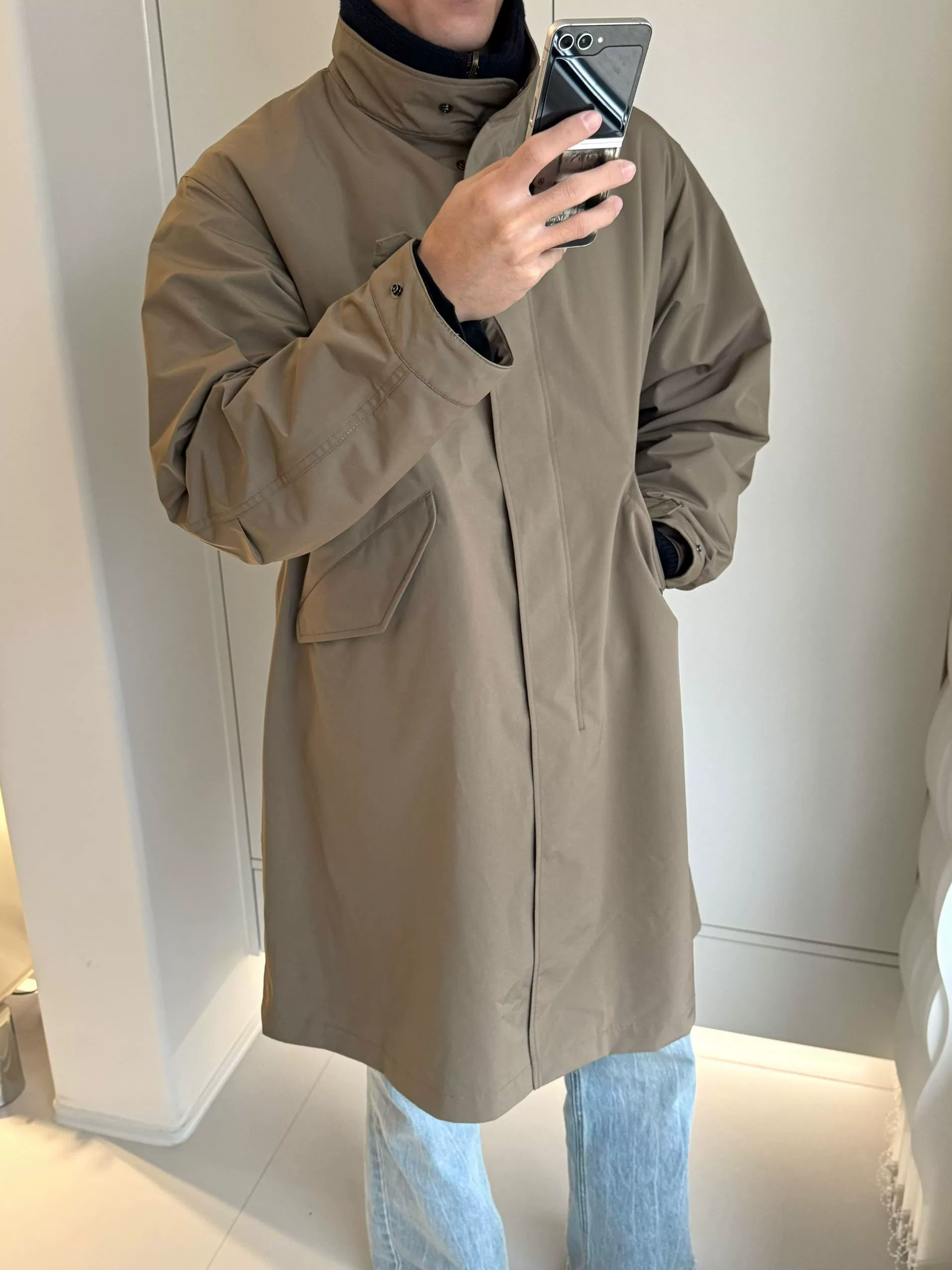УЗАР Windproof съемный водоотталкивающий плащ-пальто, куртка