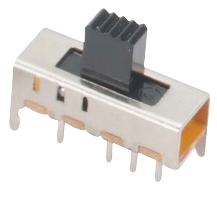 直柄3位拨动开关2P3T 双极3档滑动开关行程2.5mm 3档正拨拨码开关