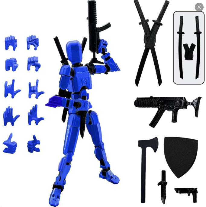 クロスボーダー人形13関節可動3Dプリント第3世代ダミー人形DIY全身解凍神器置物フィギュア|undefined