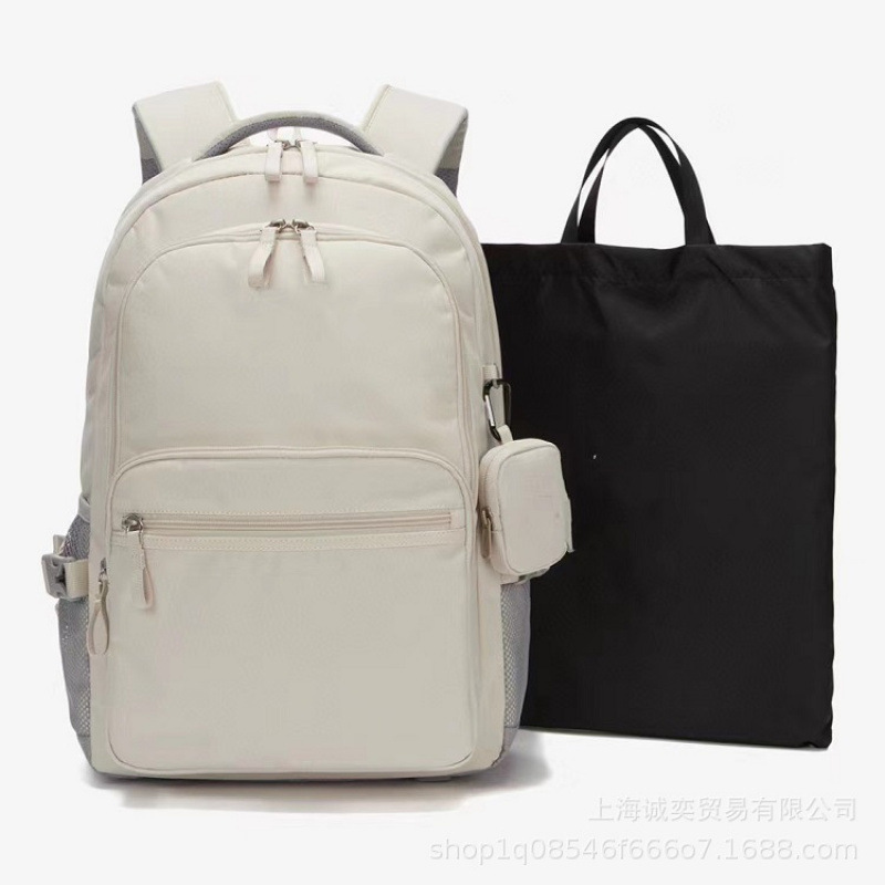 韩国潮流学生双肩背包男女情侣初中高中大学书包三合一休闲户外包|undefined