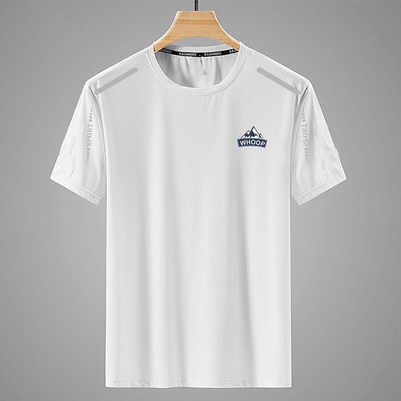 2026 Summer New High-End Mesh Ice Silk Thin Short-Sleeved Large Size Sports Quick-Drying T-Shirt Round Neck Men's T-Shirt 2026 Summer New High-End Mesh Ice Silk Thin Short-Sleeved Large Size Sports Quick-Drying T-Shirt Round Neck Men's T-Shirt