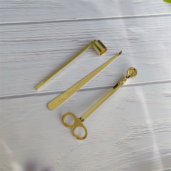 Gold round cover 3-piece set
