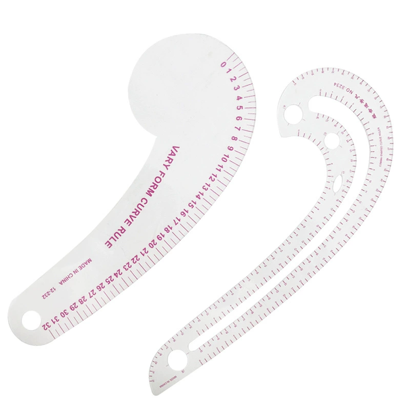 Линейка для изготовления пластин для одежды линейка для резки рукав клетка линейка кривая линейка маркировка колесо Лоскутная линейка костюм кривая линейка рисунок линейка для одежды