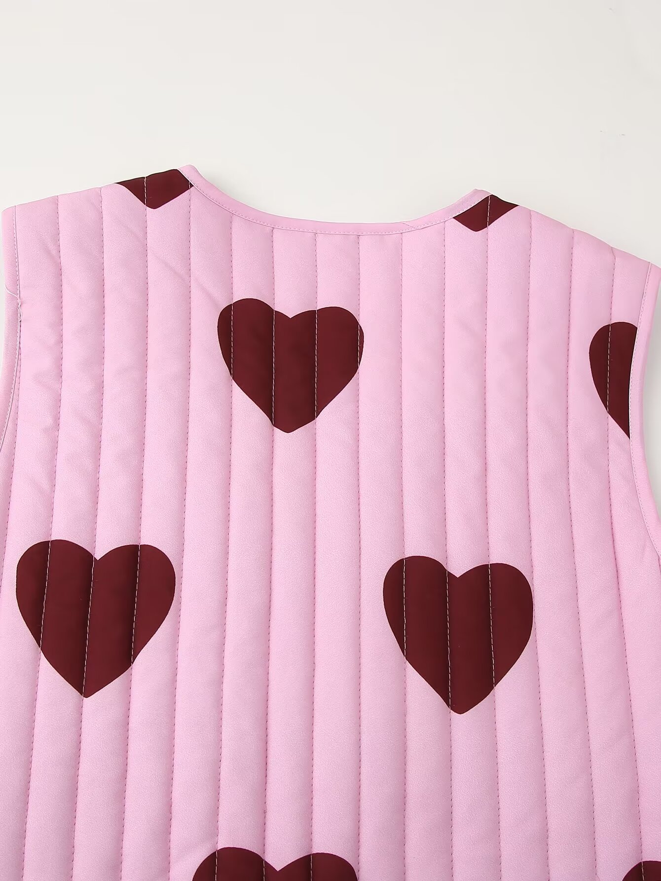 Gilet en coton à bretelles Love pour femme, nouvelle mode de rue automne/hiver 2024_voghion.com