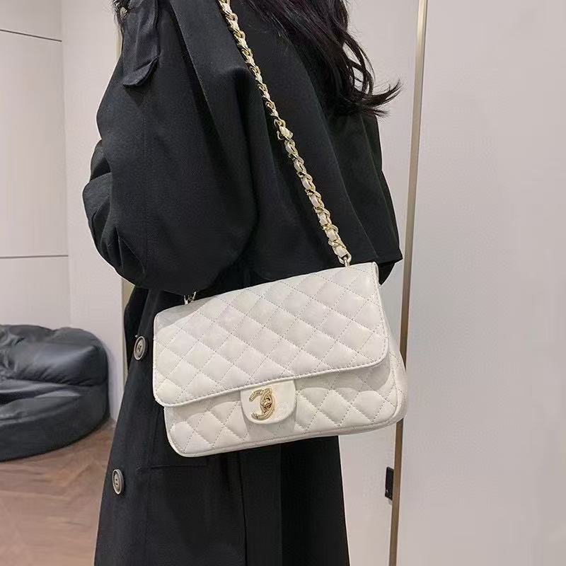 包包2025春季新款链条小方包时尚菱格bags女包斜挎单肩锁扣小香风|undefined