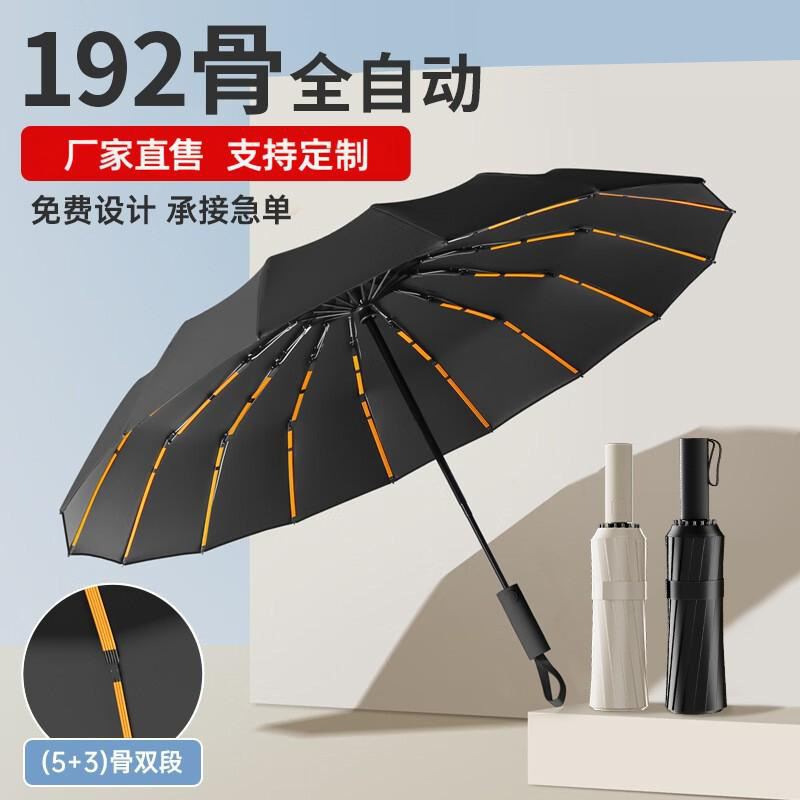 晴雨两用折叠自动伞大号防晒雨伞批发遮阳抗风暴感手动伞黑胶|undefined