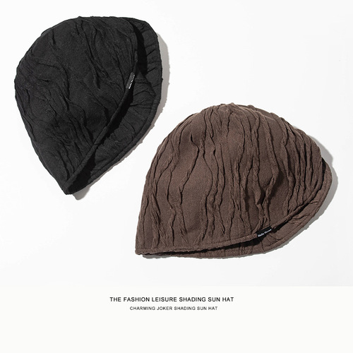 Maillard style bucket hat, women's thin, cool and trendy Korean confinement fashion versatile autumn and winter bucket bucket hat