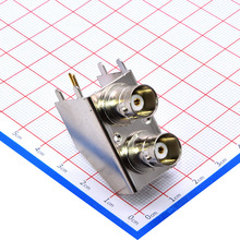 泰华BNC母座视频连接器座子视屏插座 BNC双联母座冲针