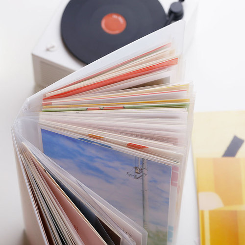A6 interstitial photo album photo postcard storage booklet notebook sticker card ticket note collection 40 pages